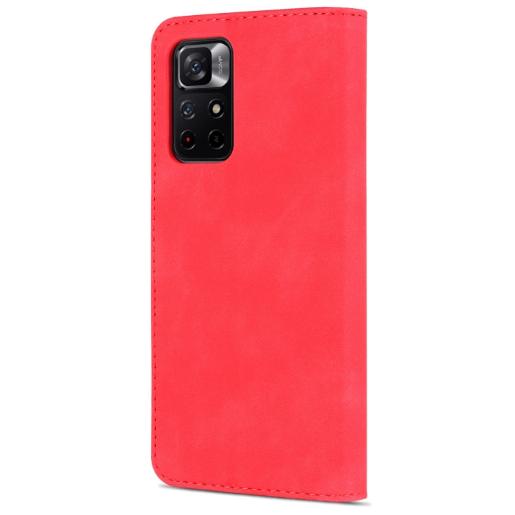 For Xiaomi Redmi Note 11 Pro Foreign Version AZNS Skin Feel Calf Texture Horizontal Flip Leather Phone Case