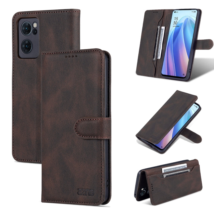 For OPPO Reno7 5G AZNS Dream II Skin Feel Horizontal Flip Leather Case