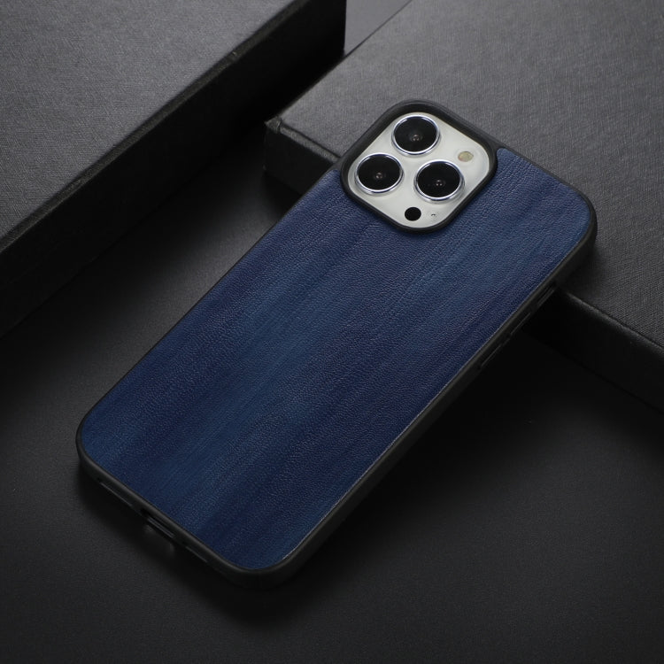 For iPhone 13 Pro Yellow Cow Texture PU Phone Case