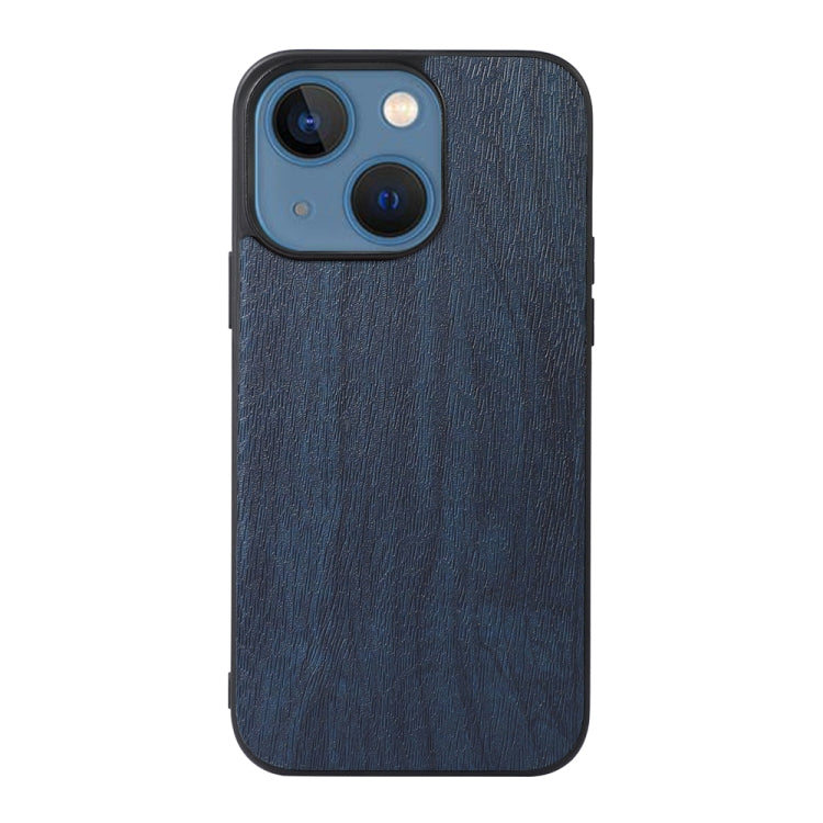For iPhone 13 Wood Texture PU Phone Case
