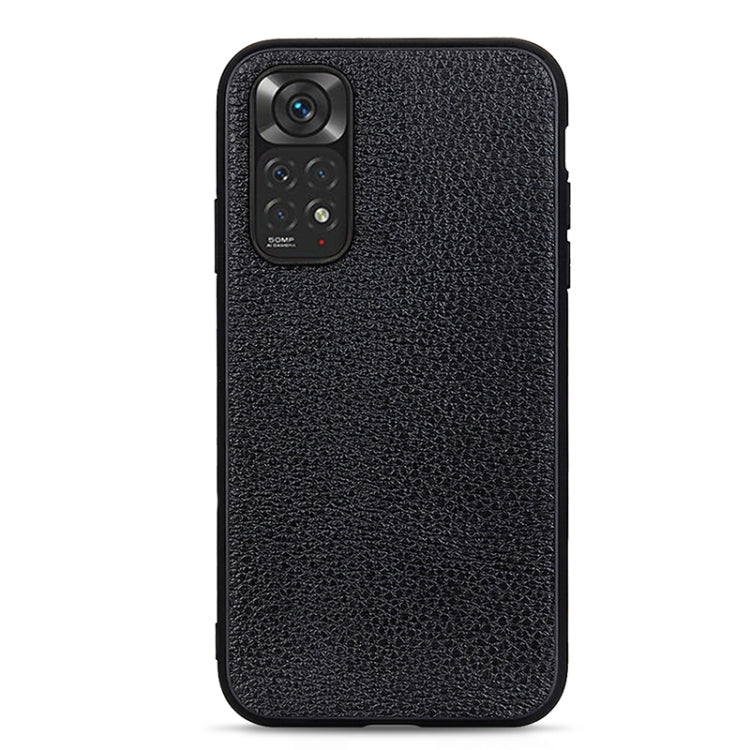 For Xiaomi Redmi Note 11 4G Global / Note 11S Big Hole Litchi Texture Leather Shockproof Phone Case