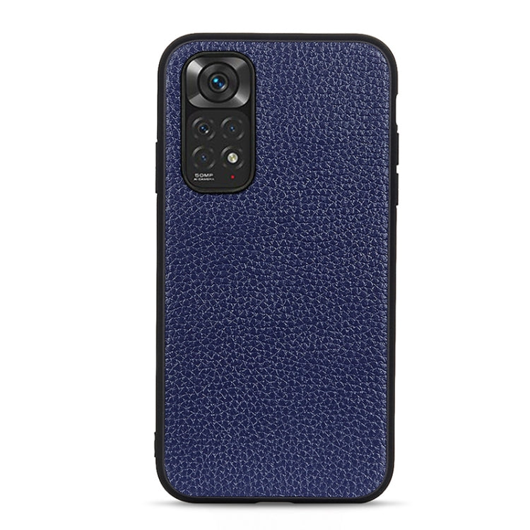 For Xiaomi Redmi Note 11 4G Global / Note 11S Big Hole Litchi Texture Leather Shockproof Phone Case