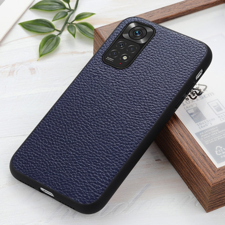 For Xiaomi Redmi Note 11 4G Global / Note 11S Big Hole Litchi Texture Leather Shockproof Phone Case