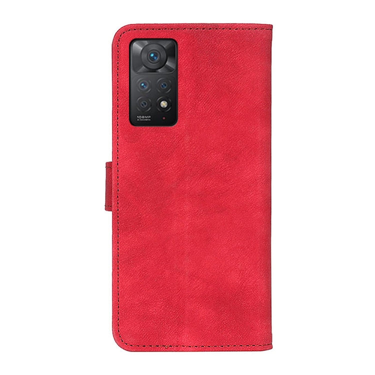 For Xiaomi Redmi Note 11 4G/5G Foreign Version Antelope Texture Magnetic Buckle Leather Phone Case
