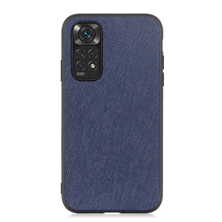 For Xiaomi Redmi Note 11 4G Global / Note 11S Cross Texture Leather Shockproof Phone Case