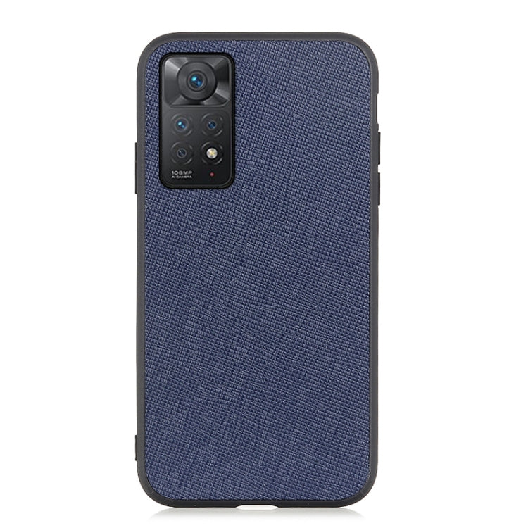 For Xiaomi Redmi Note 11 Pro Global Cross Texture Leather Shockproof Phone Case