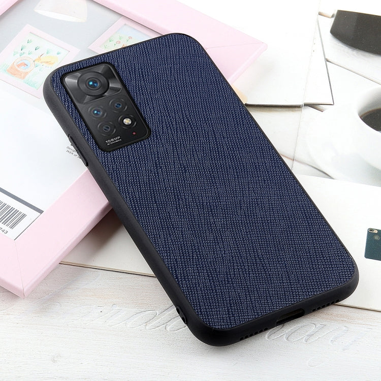 For Xiaomi Redmi Note 11 Pro Global Cross Texture Leather Shockproof Phone Case