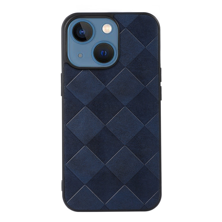 For iPhone 13 Weave Plaid PU Phone Case