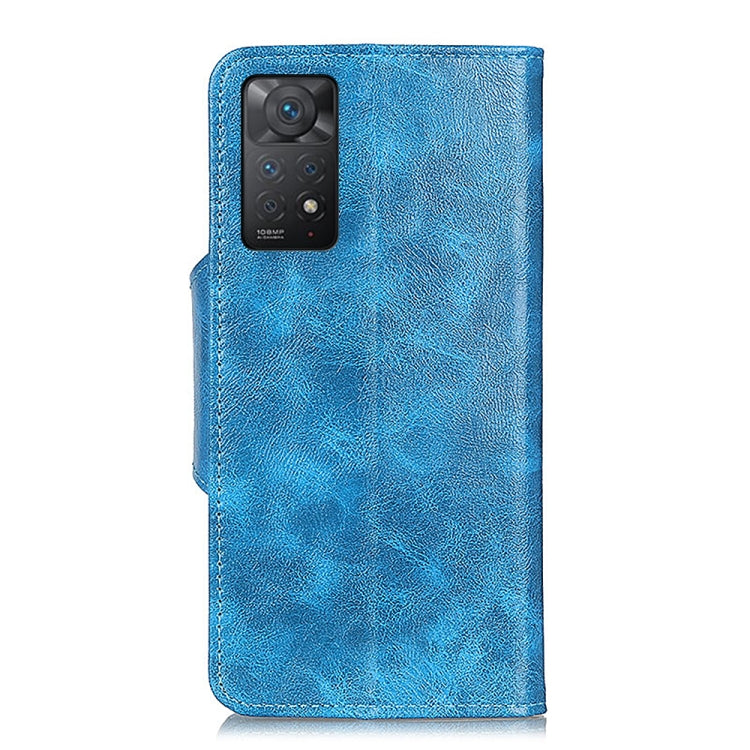 For Xiaomi Redmi Note 11 4G/5G Foreign Version Crazy Horse Texture Magnetic Flip Leather Phone Case