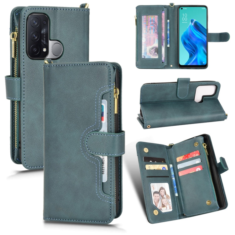 For OPPO Reno5 A Litchi Texture Zipper Leather Phone Case