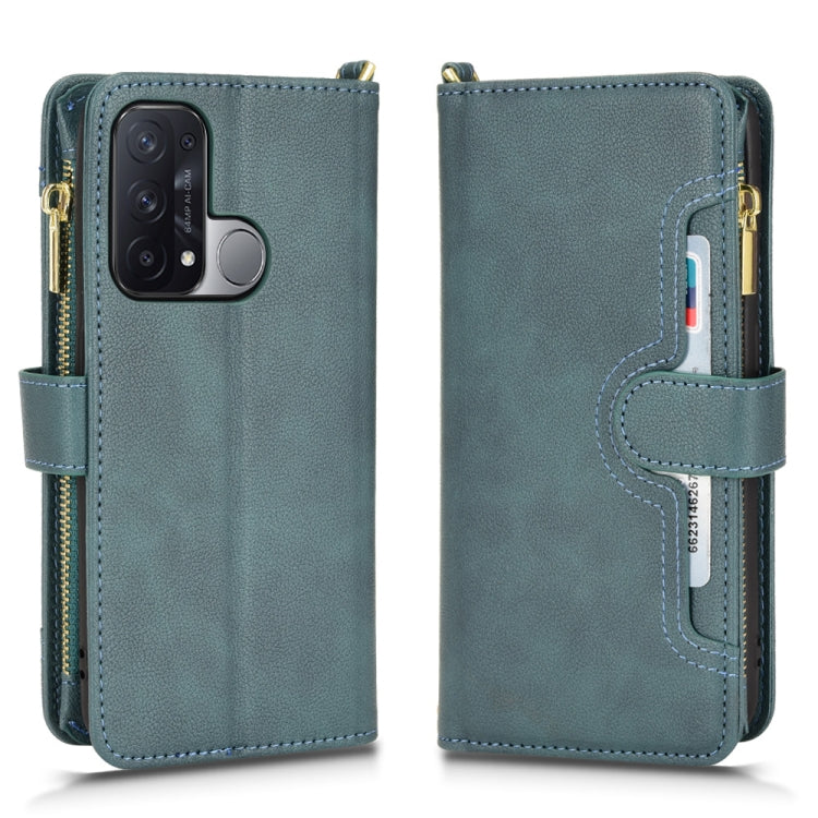 For OPPO Reno5 A Litchi Texture Zipper Leather Phone Case