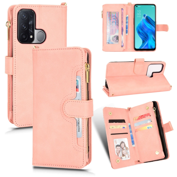For OPPO Reno5 A Litchi Texture Zipper Leather Phone Case