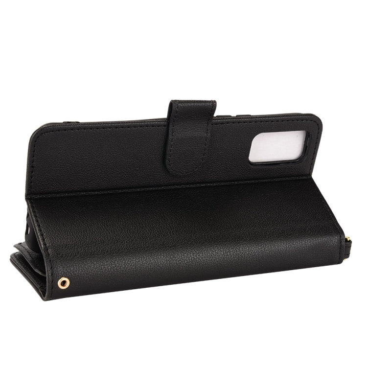 For vivo Y3s 2021 Litchi Texture Zipper Leather Phone Case