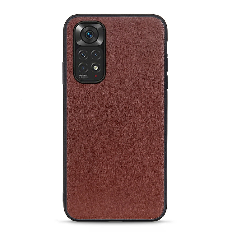 For Xiaomi Redmi Note 11 4G Global / Note 11S Accurate Hole Sheep Texture Leather Shockproof Phone Case