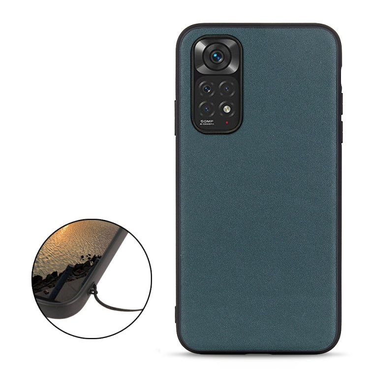 For Xiaomi Redmi Note 11 4G Global / Note 11S Accurate Hole Sheep Texture Leather Shockproof Phone Case