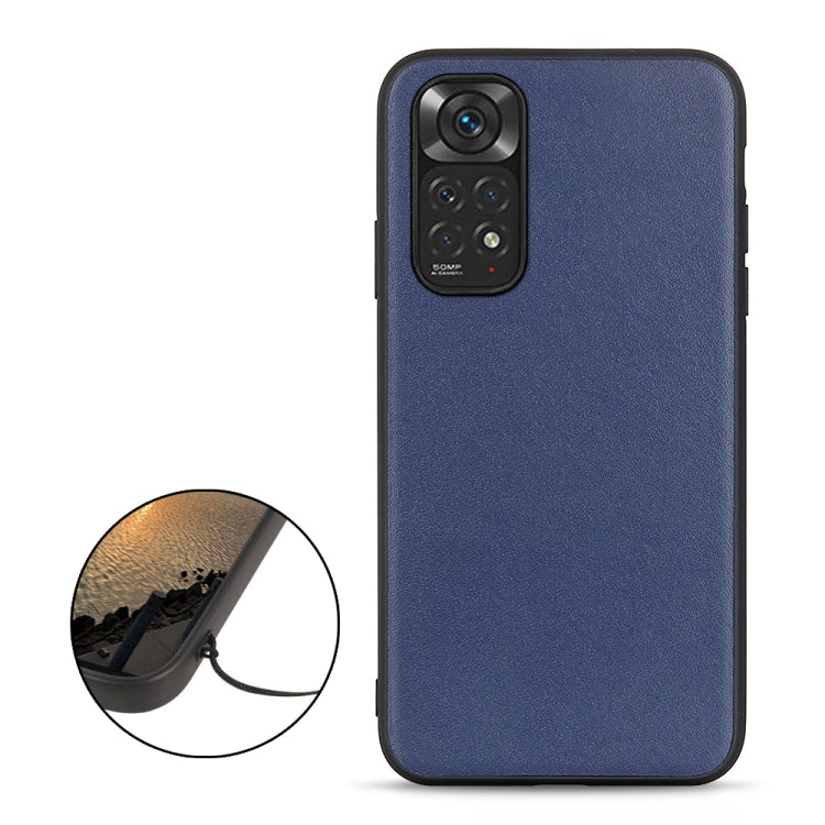 For Xiaomi Redmi Note 11 4G Global / Note 11S Accurate Hole Sheep Texture Leather Shockproof Phone Case