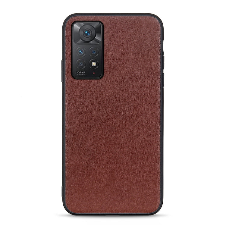 For Xiaomi Redmi Note 11 Pro Global Accurate Hole Sheep Texture Leather Shockproof Phone Case