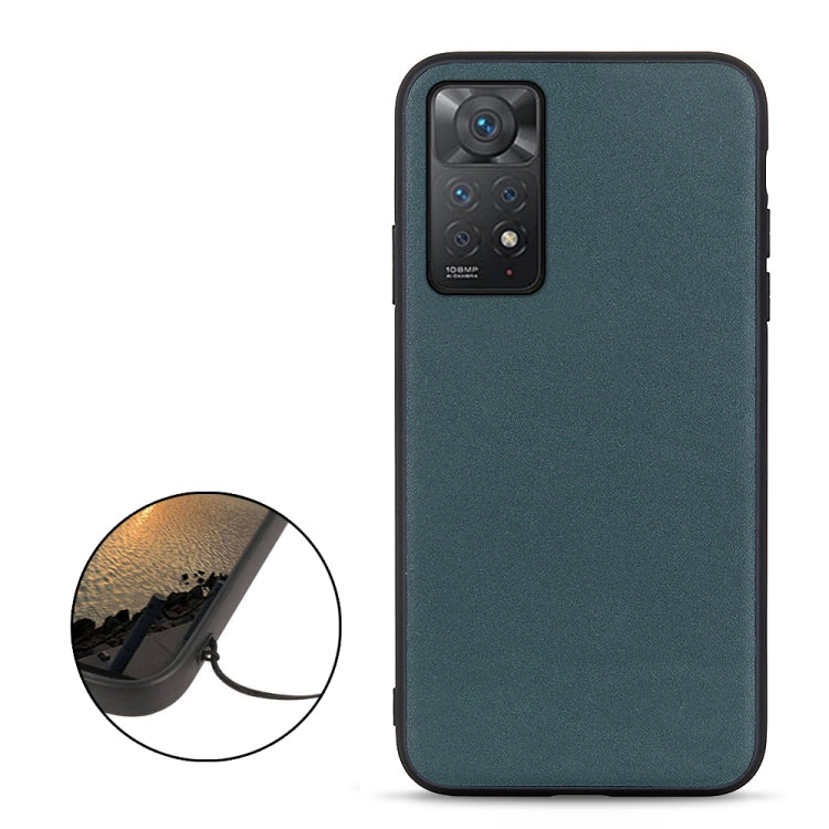 For Xiaomi Redmi Note 11 Pro Global Accurate Hole Sheep Texture Leather Shockproof Phone Case