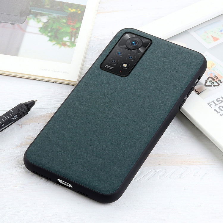 For Xiaomi Redmi Note 11 Pro Global Accurate Hole Sheep Texture Leather Shockproof Phone Case