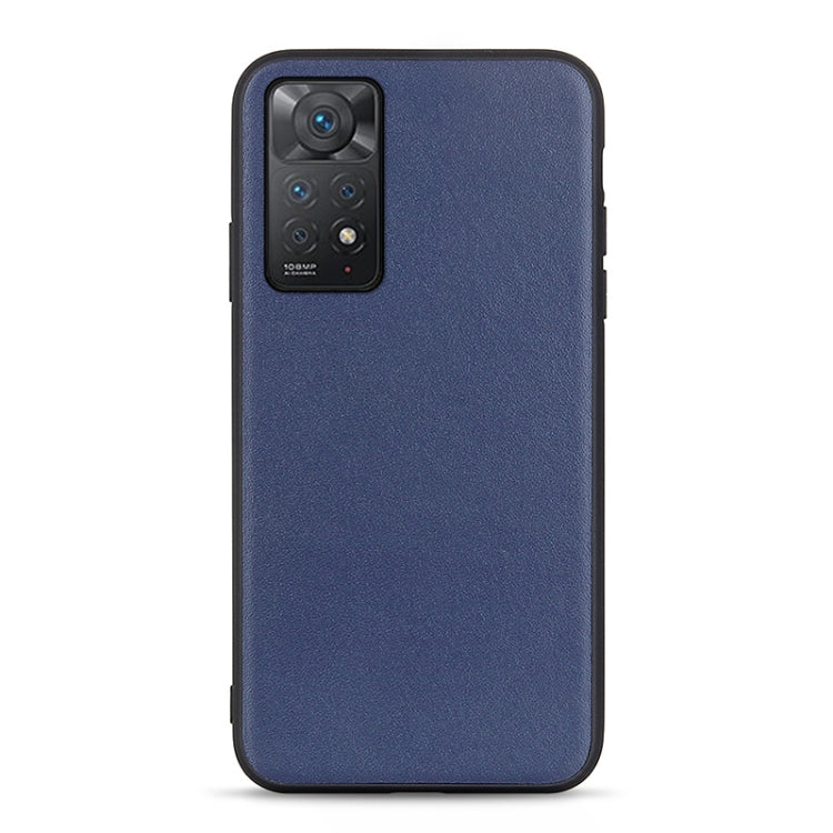 For Xiaomi Redmi Note 11 Pro Global Accurate Hole Sheep Texture Leather Shockproof Phone Case