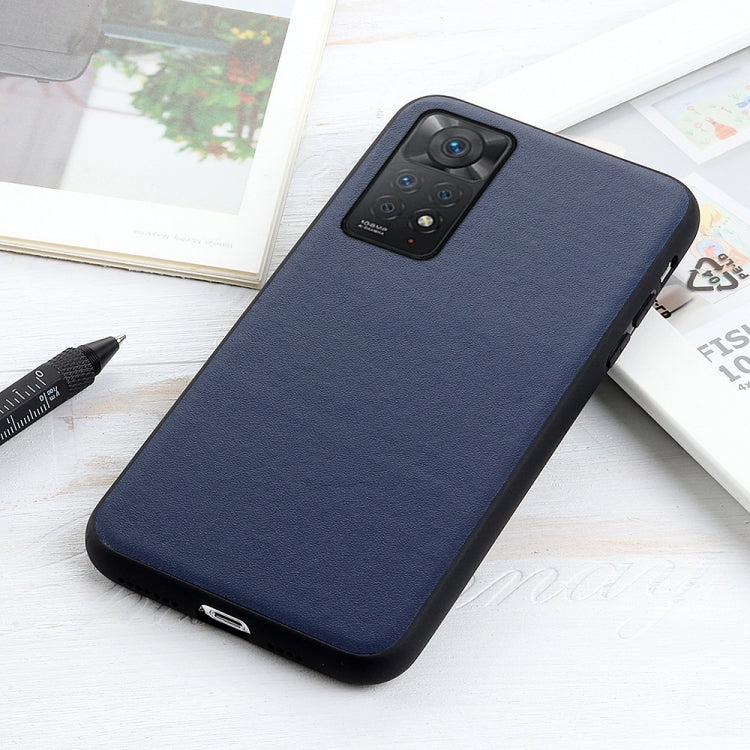 For Xiaomi Redmi Note 11 Pro Global Accurate Hole Sheep Texture Leather Shockproof Phone Case