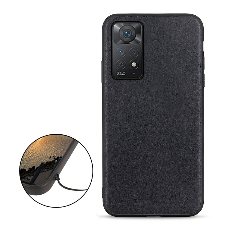 For Xiaomi Redmi Note 11 Pro Global Accurate Hole Sheep Texture Leather Shockproof Phone Case