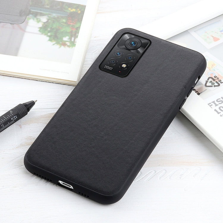 For Xiaomi Redmi Note 11 Pro Global Accurate Hole Sheep Texture Leather Shockproof Phone Case