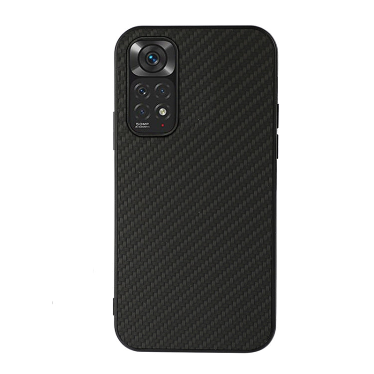 For Xiaomi Redmi Note 11 4G Global / Note 11S Accurate Hole Carbon Fiber Texture Shockproof Case