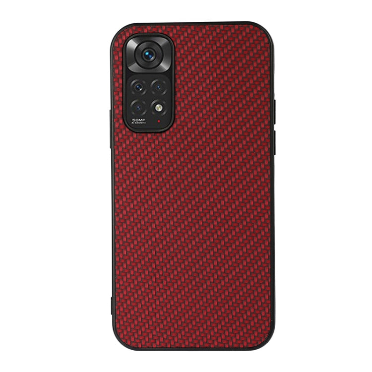 For Xiaomi Redmi Note 11 4G Global / Note 11S Accurate Hole Carbon Fiber Texture Shockproof Case