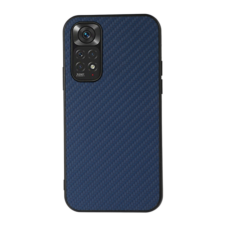 For Xiaomi Redmi Note 11 4G Global / Note 11S Accurate Hole Carbon Fiber Texture Shockproof Case