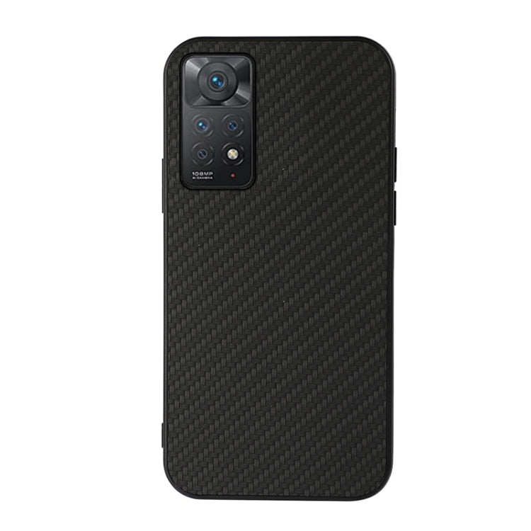 For Xiaomi Redmi Note 11 Pro Global Accurate Hole Carbon Fiber Texture Shockproof Case