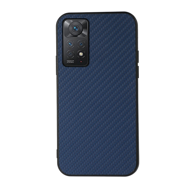 For Xiaomi Redmi Note 11 Pro Global Accurate Hole Carbon Fiber Texture Shockproof Case