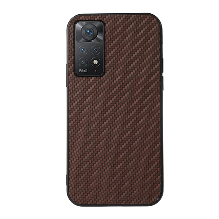 For Xiaomi Redmi Note 11 Pro Global Accurate Hole Carbon Fiber Texture Shockproof Case