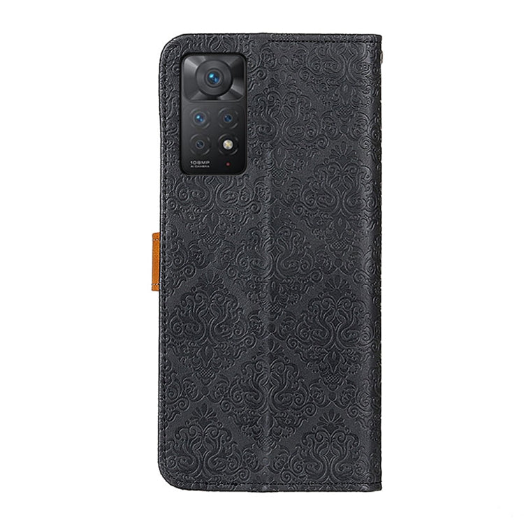 For Xiaomi Redmi Note 11 Pro 5G / 4G / Note 11 Pro+ 5G Foreign Version European Floral Embossed Leather Phone Case