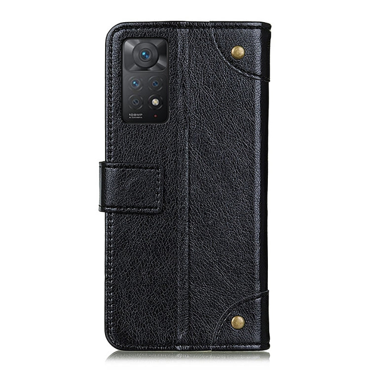 For Xiaomi Redmi Note 11 Pro 5G / 4G / Note 11 Pro+ 5G Foreign Version Copper Buckle Nappa Texture Leather Phone Case