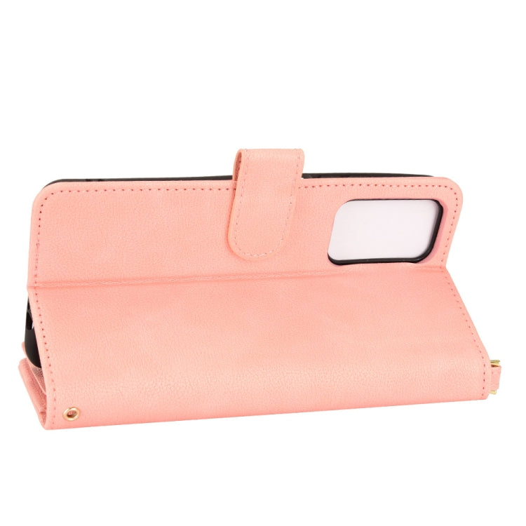 For Xiaomi Redmi Note 11 CN Version/Poco M4 Pro/Redmi 10 Zipper Bag Leather Phone Case