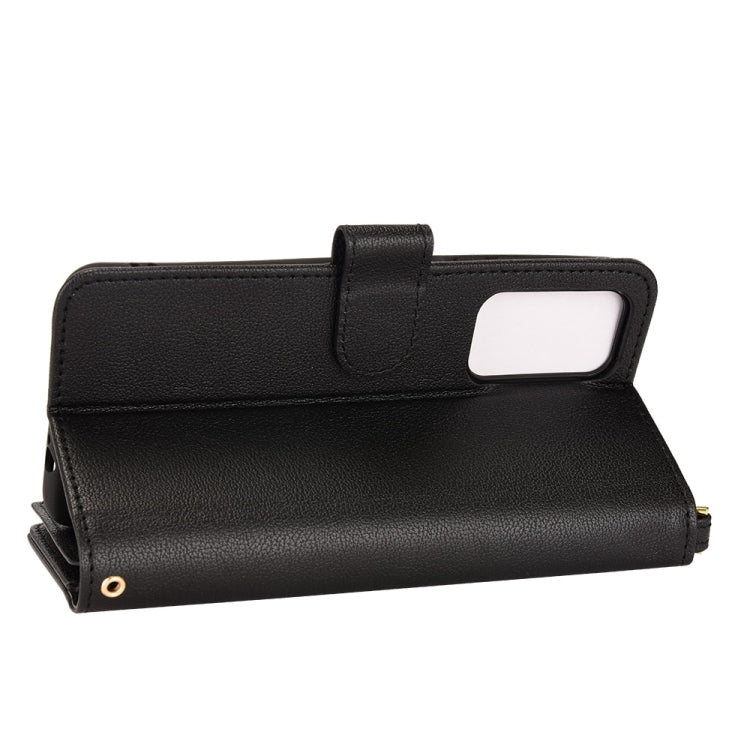 For Xiaomi Redmi Note 11 CN Version/Poco M4 Pro/Redmi 10 Zipper Bag Leather Phone Case