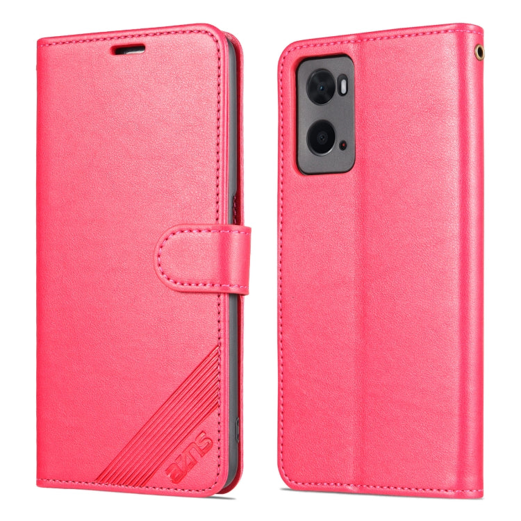 For OPPO A36 4G / A76 4G AZNS Sheepskin Texture Flip Leather Phone Case