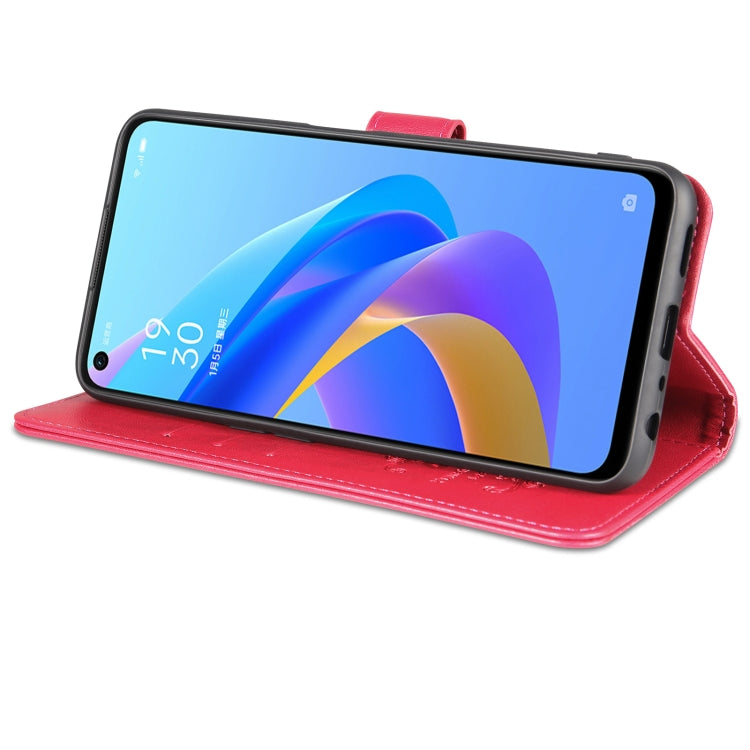 For OPPO A36 4G / A76 4G AZNS Sheepskin Texture Flip Leather Phone Case