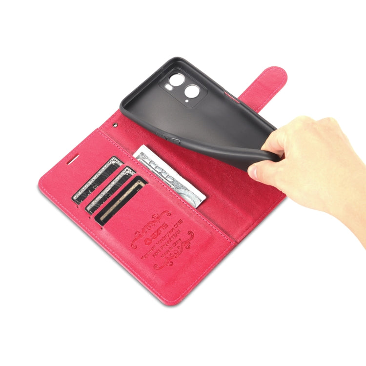 For OPPO A36 4G / A76 4G AZNS Sheepskin Texture Flip Leather Phone Case