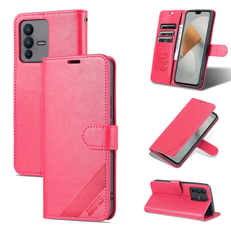 For vivo S12 / V23 AZNS Sheepskin Texture Flip Leather Phone Case