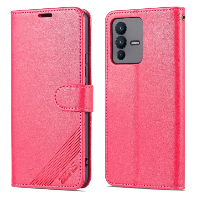For vivo S12 / V23 AZNS Sheepskin Texture Flip Leather Phone Case