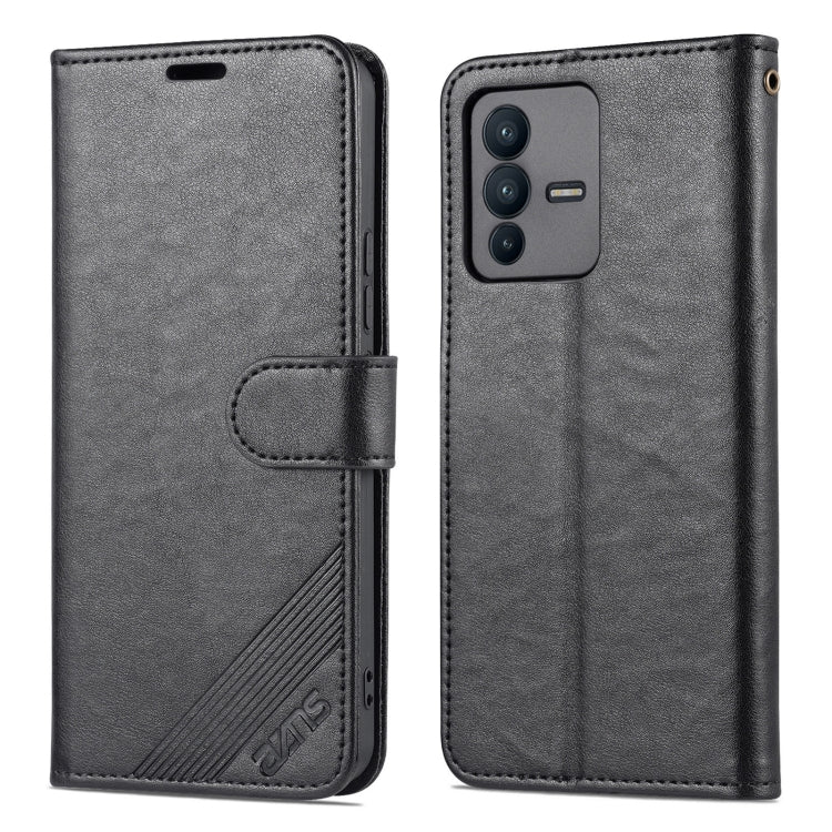 For vivo S12 / V23 AZNS Sheepskin Texture Flip Leather Phone Case