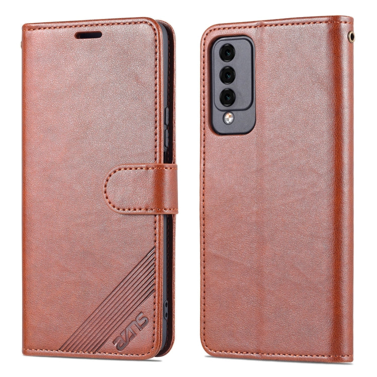 For Huawei Maimang 10 AZNS Sheepskin Texture Flip Leather Phone Case
