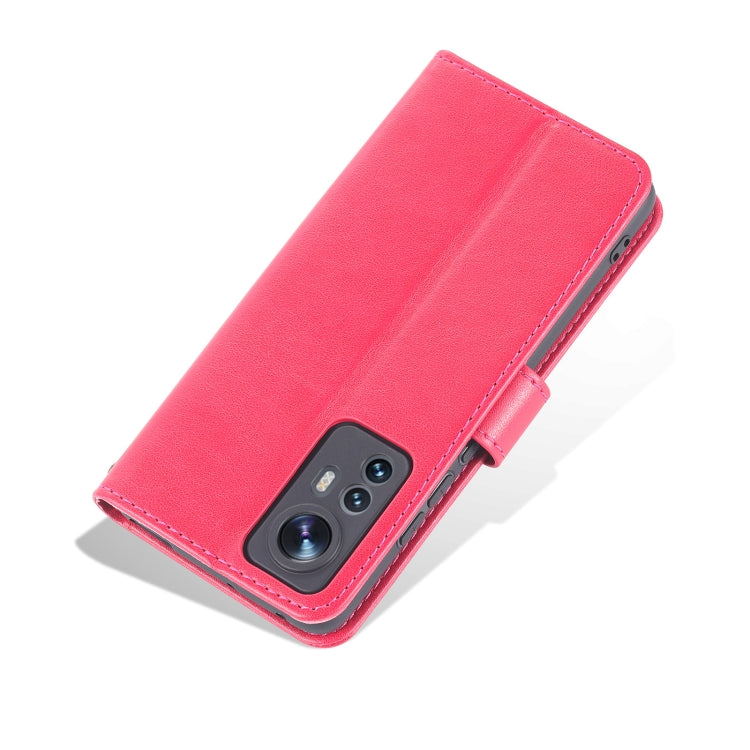 For Xiaomi 12 5G AZNS Sheepskin Texture Flip Leather Phone Case