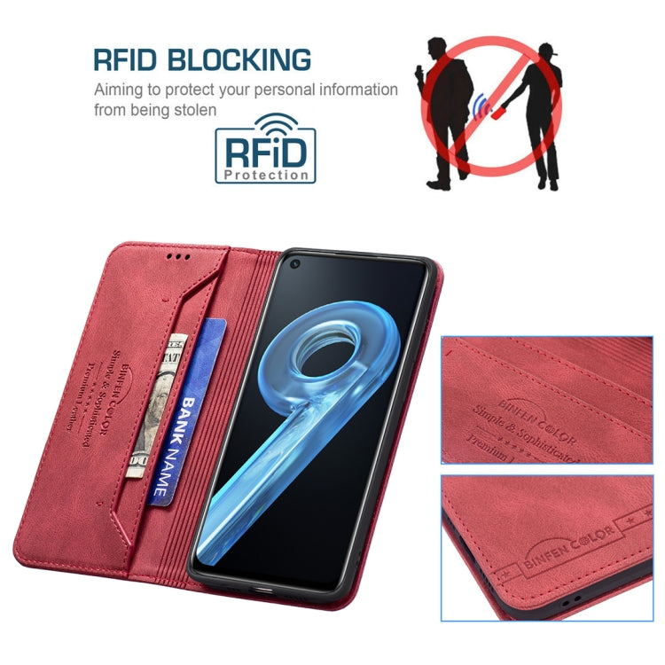 For OPPO A36 4G / A96 4G / A76 4G / K10 4G / Realme 9i Magnetic RFID Blocking Anti-Theft Leather Phone Case