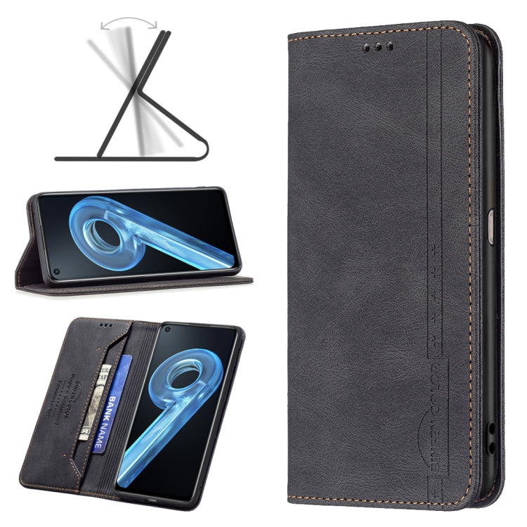 For OPPO A36 4G / A96 4G / A76 4G / K10 4G / Realme 9i Magnetic RFID Blocking Anti-Theft Leather Phone Case