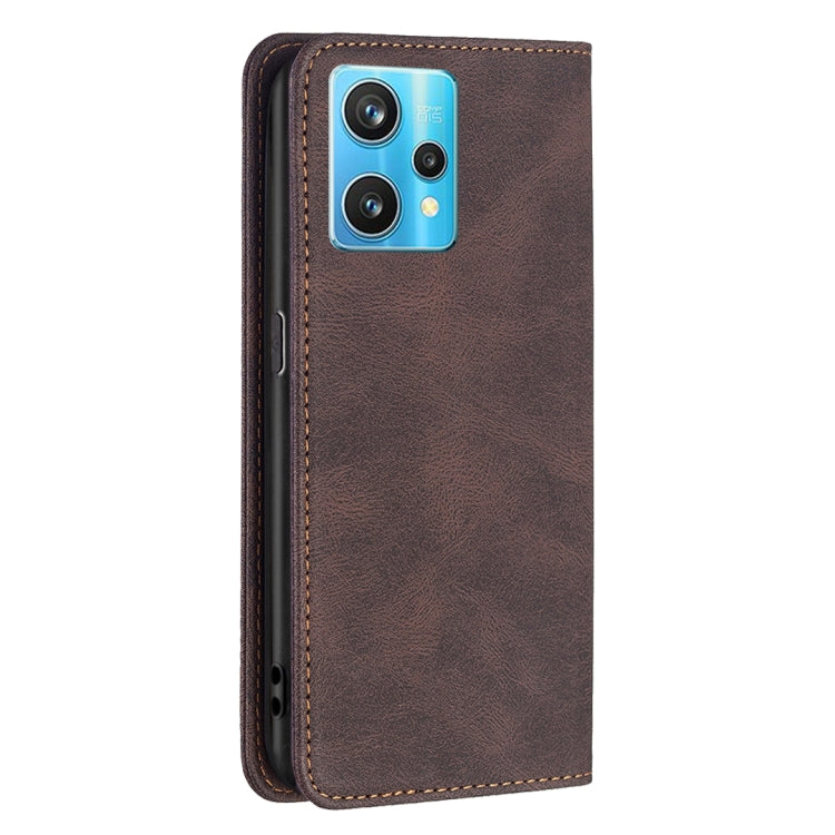 For OPPO Realme 9 Pro+ Magnetic RFID Blocking Anti-Theft Leather Phone Case