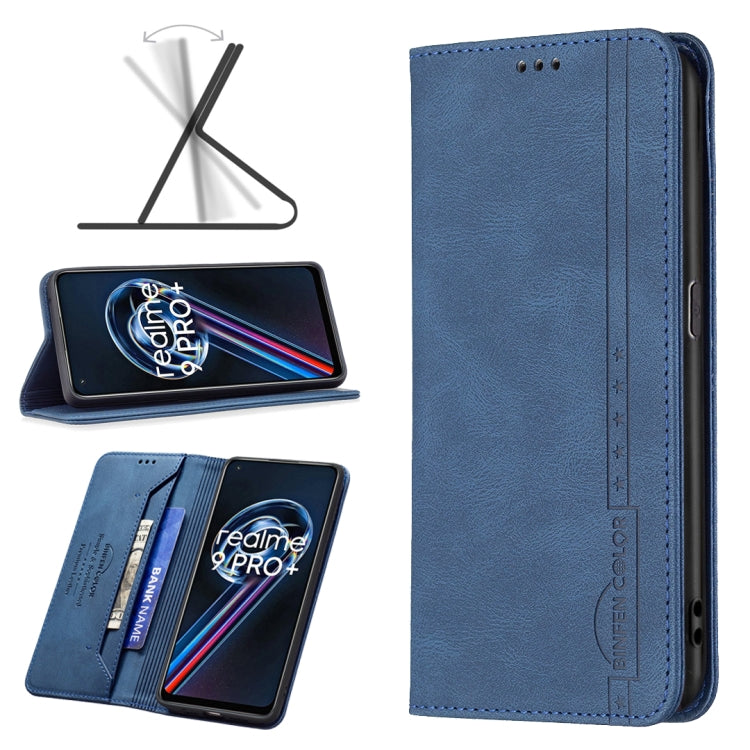 For OPPO Realme 9 Pro+ Magnetic RFID Blocking Anti-Theft Leather Phone Case