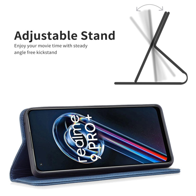 For OPPO Realme 9 Pro+ Magnetic RFID Blocking Anti-Theft Leather Phone Case